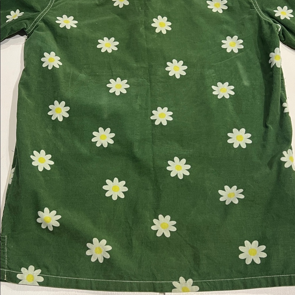 Boden Daisy Dress 9/10Y spring, floral oversized corduroy - Picture 11 of 11